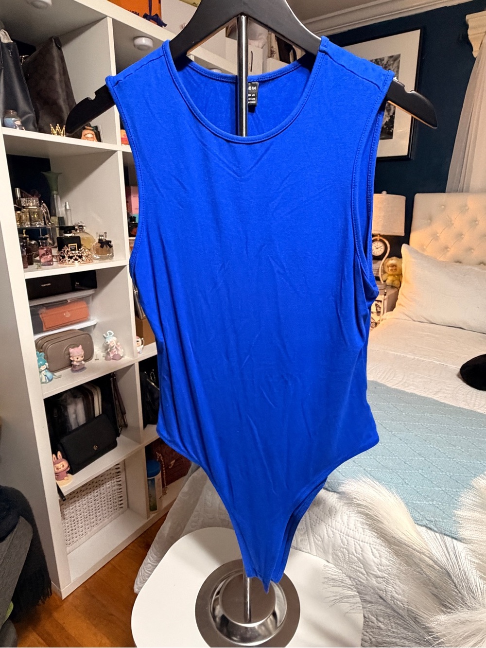 SHEIN Royal Blue Sleeveless Scoop Neck Bodysuit